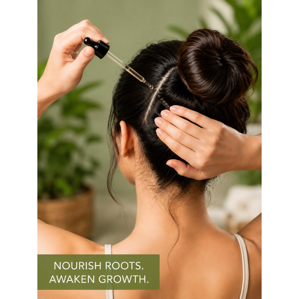 THE LIVING CO. Shikakai + Bhringraj Stimulating Scalp Serum - Dista