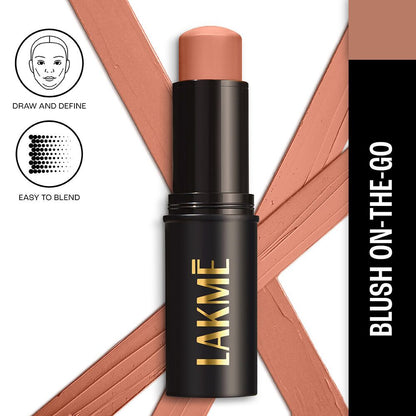 Lakme Facelift MultiSlayer Blush Stick - Coral Queen - Distacart