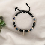 Thumbnail for NVR Women & Men Black Evil Eye Rakhi With Roli Chawal - Distacart