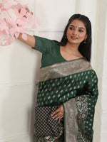 Thumbnail for Astita Lichi Silk Blue Saree