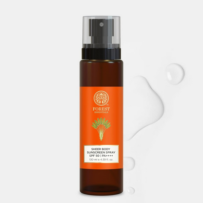 Forest Essentials Sheer Sunscreen Body Spray SPF 50|PA++++ - Dista