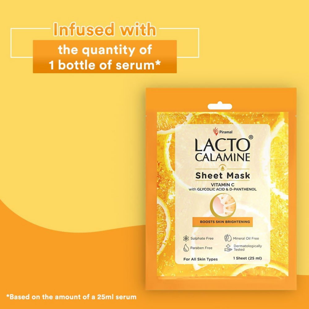 Lacto Calamine Vitamin C Face Sheet Mask