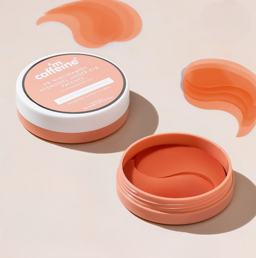 mCaffeine 4% Niacinamide Hydrogel Under Eye Patches with Kombucha Tea - Pigmentation & Brightening - Distacart