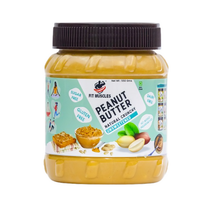 Fit Muscles Natural Crunchy Peanut Butter - Distacart