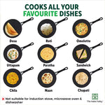 Thumbnail for The Indus Valley CASTrong Cast Iron Concave Tawa, Pre-seasoned, Nonstick, 100% Pure, Toxin-free, Spatula, 25.4cm, 1.9kg