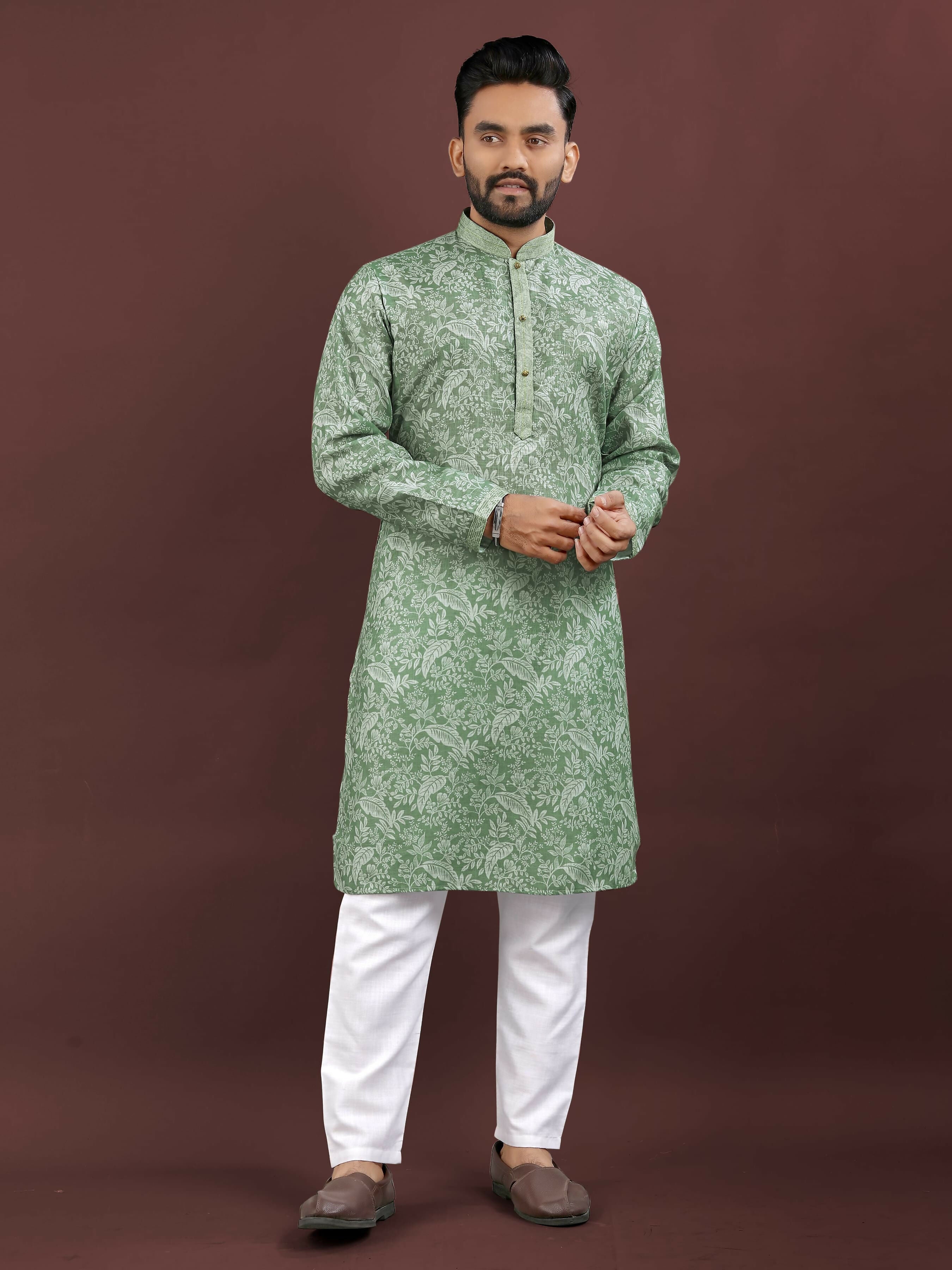 Anaita Light Green Digital Print Kurta - Distacart