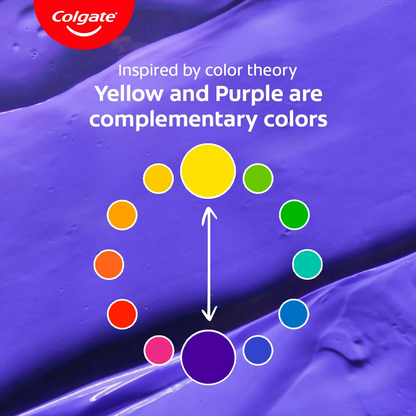 Colgate Visible White Purple Toothpaste For Teeth Whitening Helps Remove Surface Stains, Whitens Yellow - Distacart