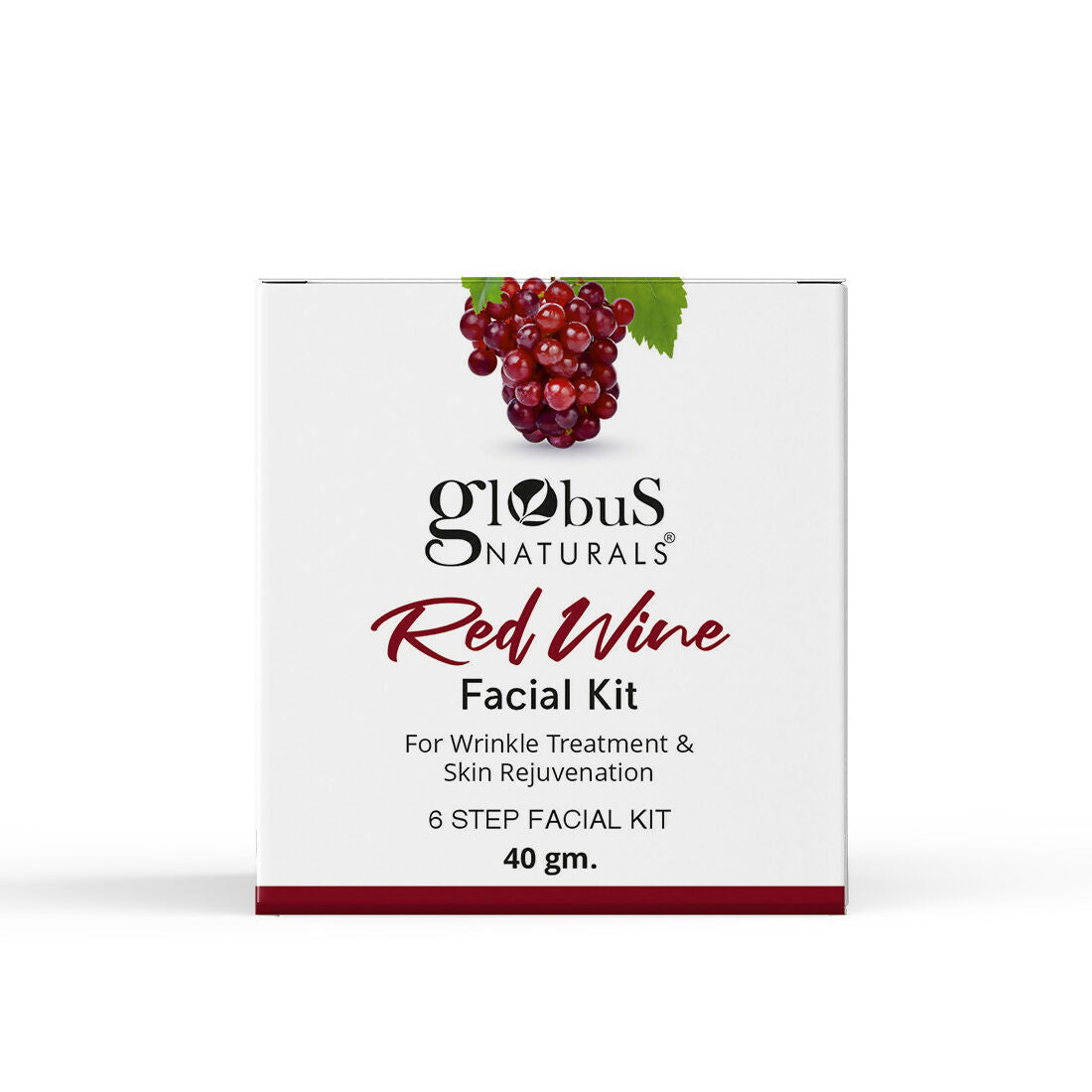 Globus Naturals Anti-Ageing Red Wine 6 Step Facial Kit