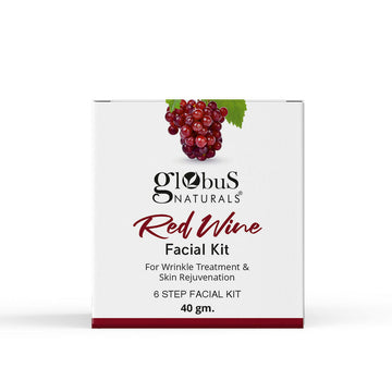 Globus Naturals Anti-Ageing Red Wine 6 Step Facial Kit - Distacart