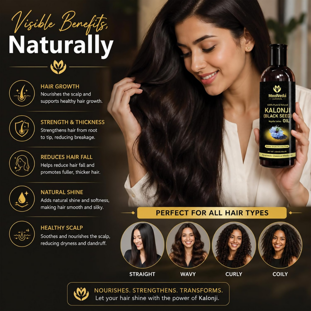 Moolveda Premium Cold Pressed Kalonji Oil - Black - Dista