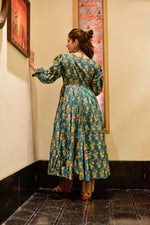 Thumbnail for Aastha Fashion Women's Teal Cotton Silk Digital Printed Designer Kurti with Pant - Distacart