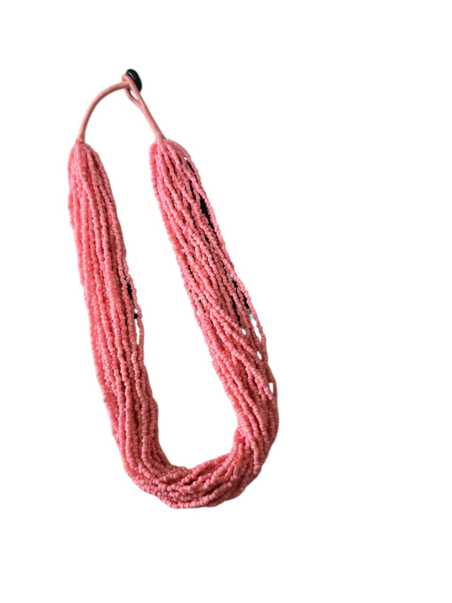 Inhanns Handmade Beaded Multilayer Necklace, 20 Layers - Light Pink - Distacart