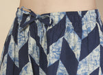 Thumbnail for Breathables Women’S Loungewear Kaftan Cotton Blue Geometric Print Co-Ord Set - Dista