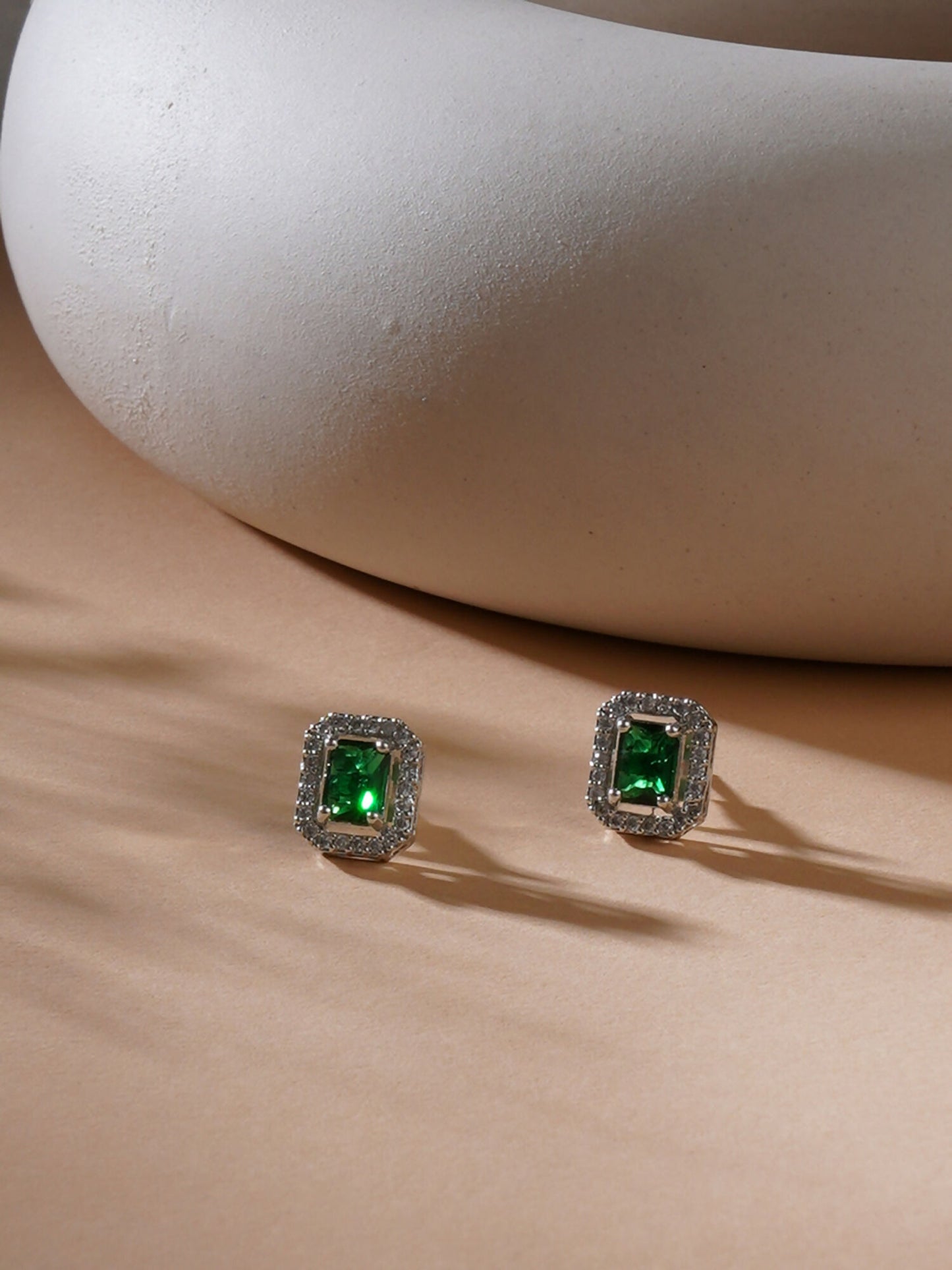 stone stud (green) - Ruby Raang - Distacart