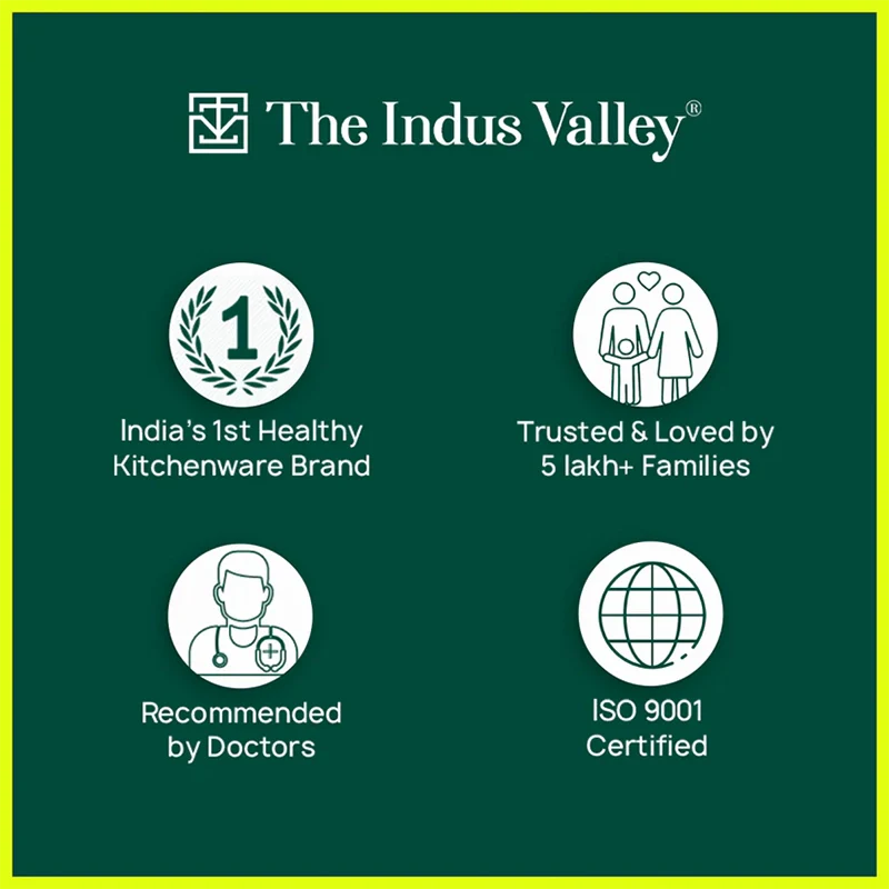 The Indus Valley CASTrong Cast Iron Cookware Set: Tawa+ Kadai (Wok model), Kitchen Set for Home, Pre-seasoned, 100% Pure, Toxin-free, Tadka Pan - Distacart