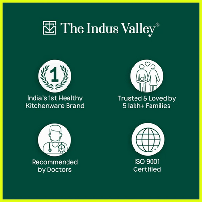 The Indus Valley CASTrong Cast Iron Cookware Set: Tawa+ Kadai (Wok model), Kitchen Set for Home, Pre-seasoned, 100% Pure, Toxin-free, Tadka Pan - Distacart