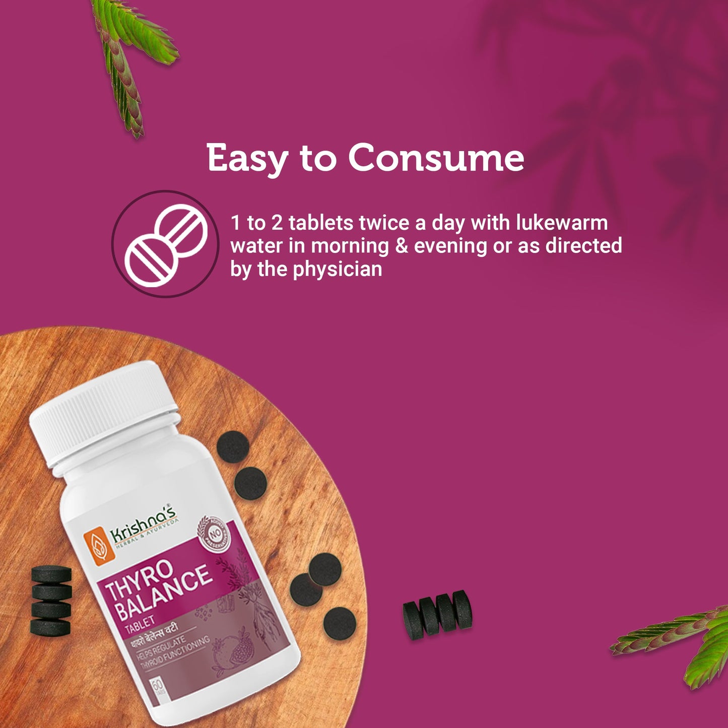 Krishna'S Herbal & Ayurveda Thyro Balance Tablets - Distacart
