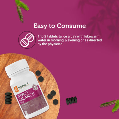 Krishna'S Herbal & Ayurveda Thyro Balance Tablets - Distacart