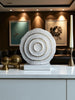 Sun Mun Decors White & Golden Shell Shaped Vase