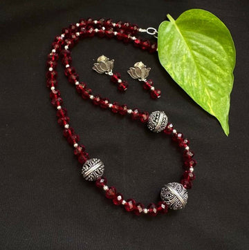 Joban Fashion Women Red Lord Radha Krishna Tanjore Painting Pendant Beading Necklace - Distacart