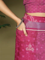 Thumbnail for Astita Cotton Purple Saree
