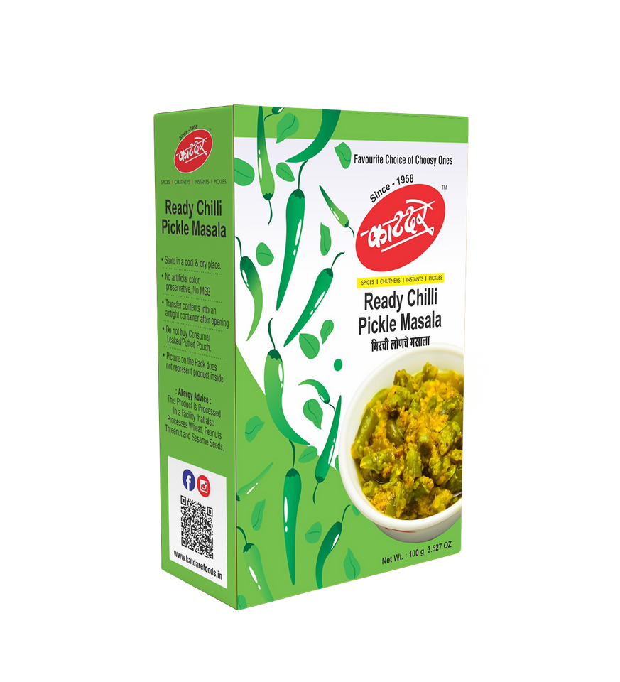 Buy Katdare Foods Green Chilli Pickle Masala Online at Low Price