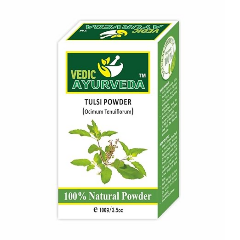 VedicAyurveda Tulsi Powder with Rose Water - Dista