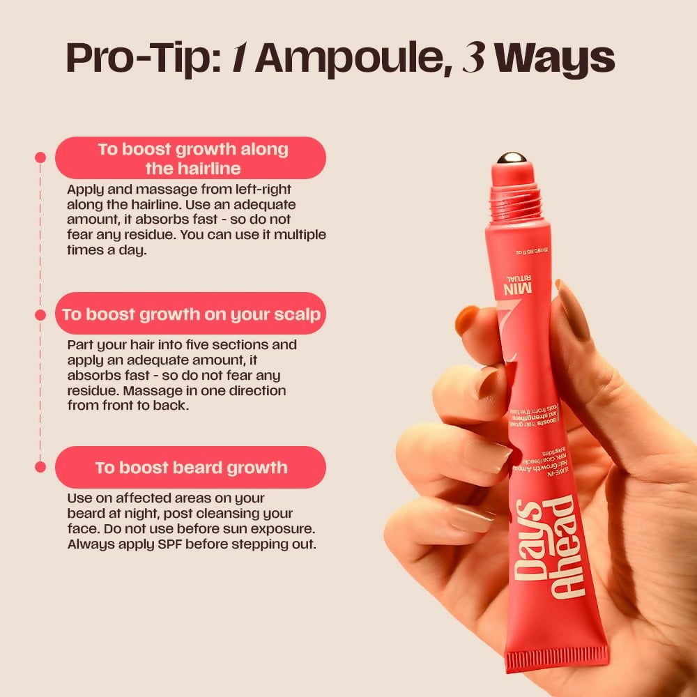 Days Ahead Leave-in Hair Growth Ampoule Serum (Roll on) - Dista