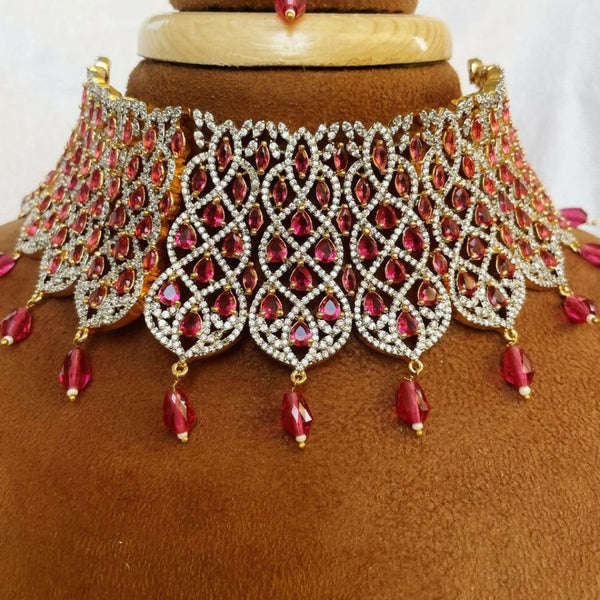 American Diamond Rose Plating Set By House of Ree - Distacart