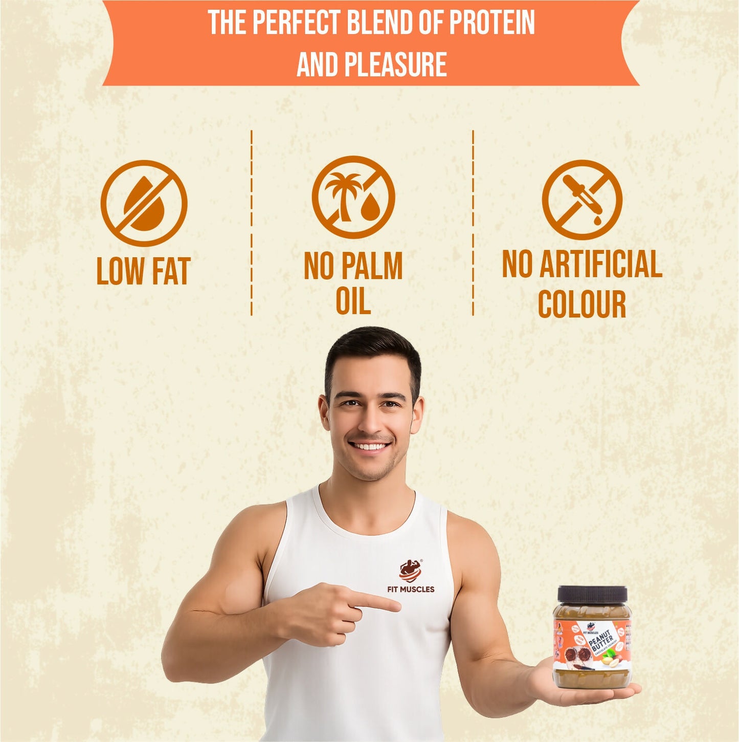 Fit Muscles Chocolate Peanut Butter Crunchy Chocolate - Distacart