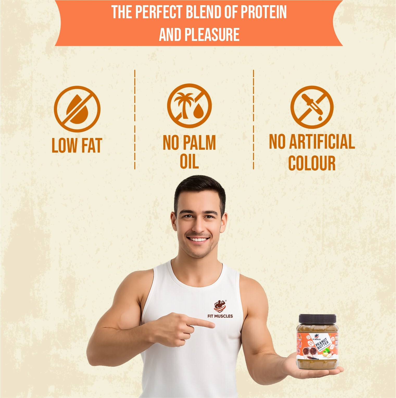 Fit Muscles Chocolate Peanut Butter Crunchy Chocolate - Distacart