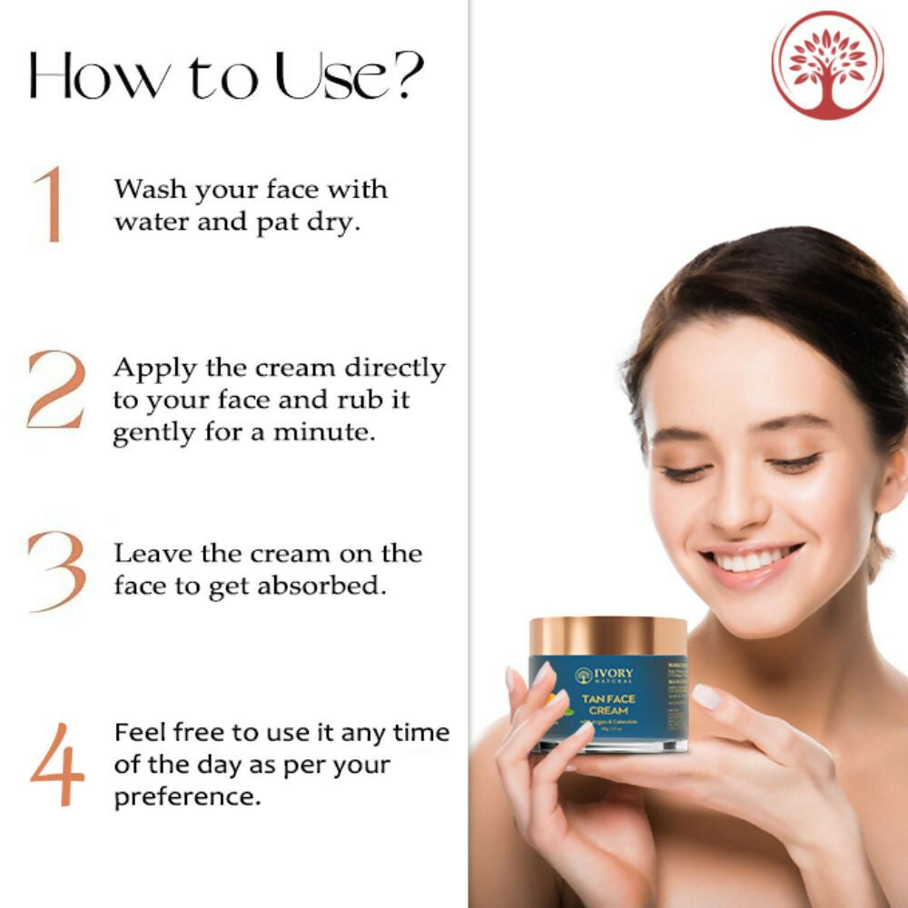 Ivory Natural Tan Face Cream For Sun Tan Protection - Distacart