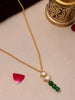 Ruby Raang Green Aventurine Kundan Necklace - Distacart