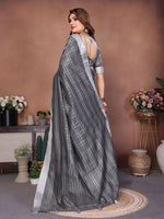 Thumbnail for Aastha Fashion Grey Linen Weaving Saree - Distacart