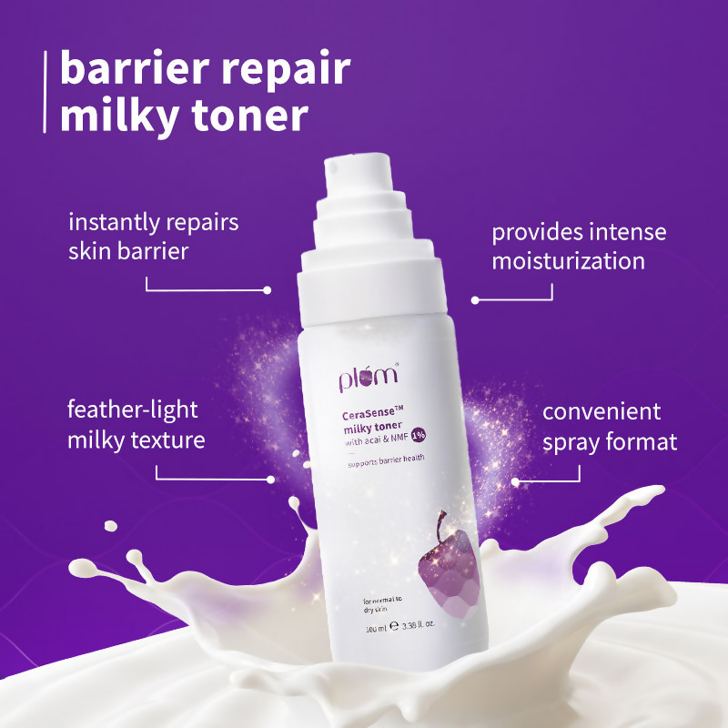 Plum CeraSense TM Milky Toner For Barrier Repair & Hydration - Distacart