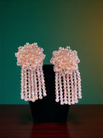 Thumbnail for Inhanns Handmade Crystal Water Fall Earrings - Short - Baby Pink Small - Distacart