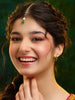 Ruby Raang Maang Tikka And Earrings Set - Distacart