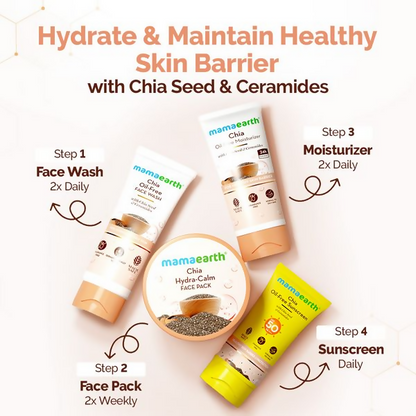 Mamaearth Chia Hydra-Calm Face Pack with Chia Seed & Ceramides - Distacart
