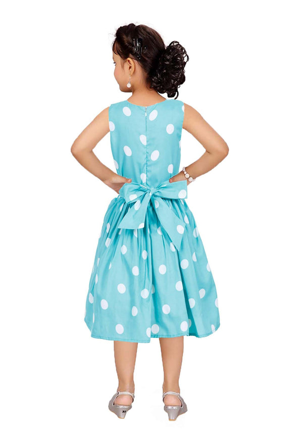 Asmaani Kids Party Wear Stylish Dresses, Perfect for Parties, Functions & Vacations - Aqua Blue