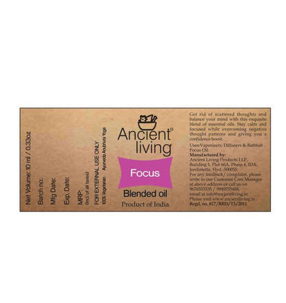 Ancient Living Focus Blended Oil uses