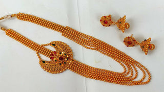 Multicolor Kemp Layer Necklace Set With Earrings - Distacart