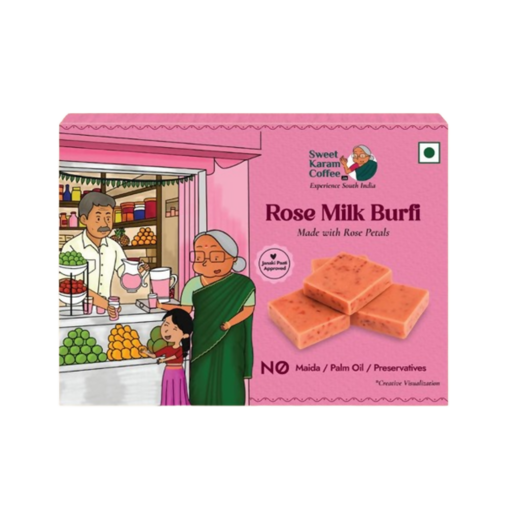 Sweet Karam Coffee Rose Milk Burfi - Distacart