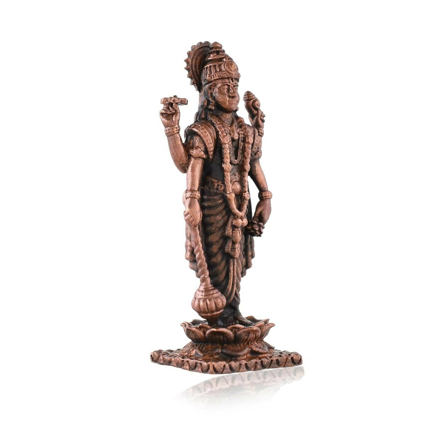Craftvatika Copper Vishnu Idol - Distacart