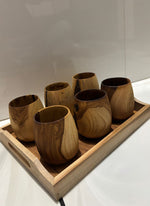 Thumbnail for Wood estate Original Wooden Bourbon Drinking Water Glass Gifts - Distacart