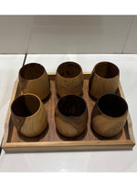 Thumbnail for Wood estate Original Wooden Bourbon Drinking Water Glass Gifts - Distacart