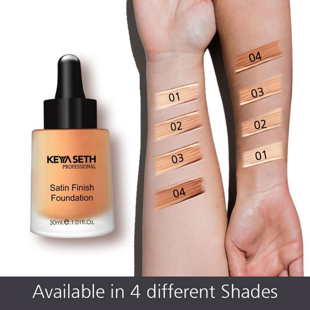 Keya Seth Aromatherapy Professional Satin Finish Foundation - Shade 4 - Distacart