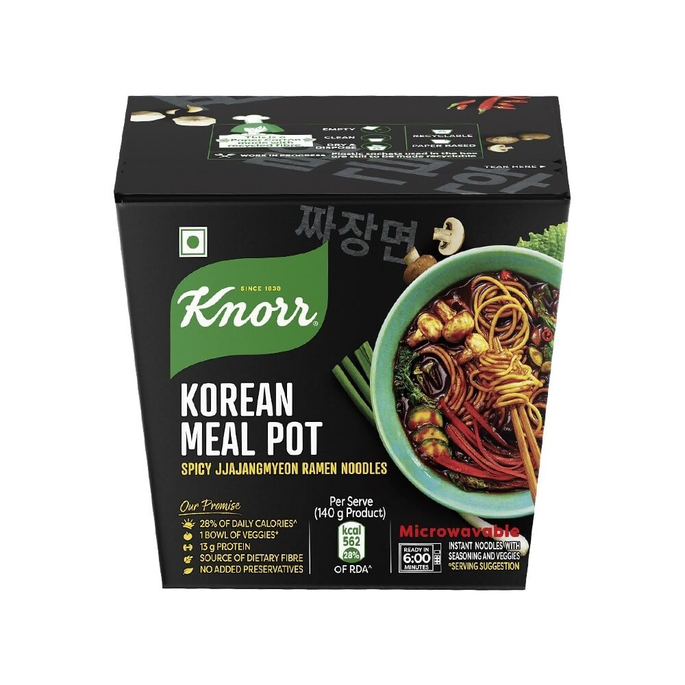 Knorr Korean Meal Pot Spicy Jjajangmyeon Ramen Noodles - Distacart