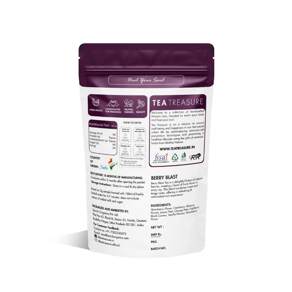 Tea Treasure Loose Leaf Berry Blast Fruit Tea - Distacart
