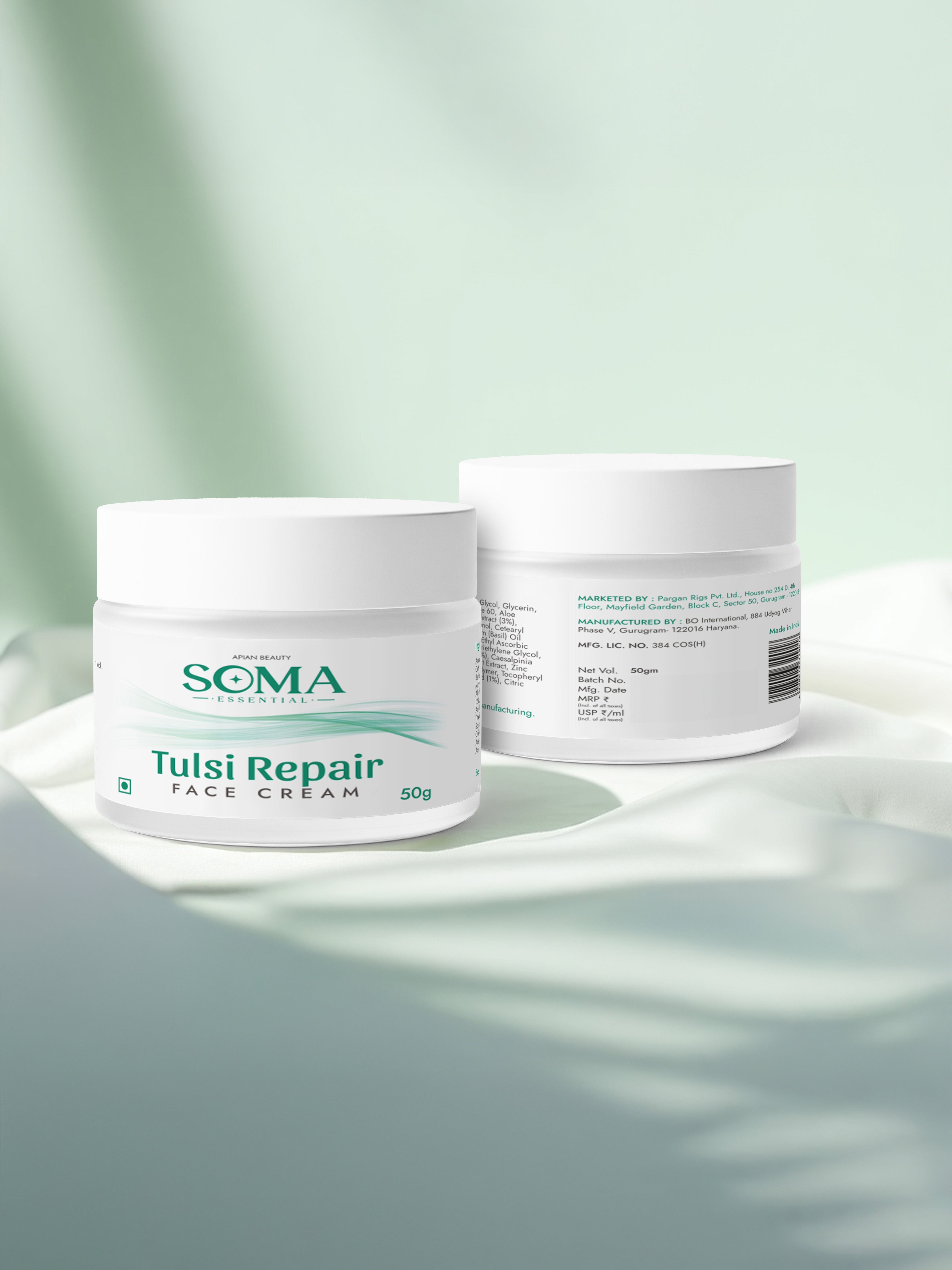 Soma Essential 5% Tulsi Repair Night Cream With Beeswax - Dista