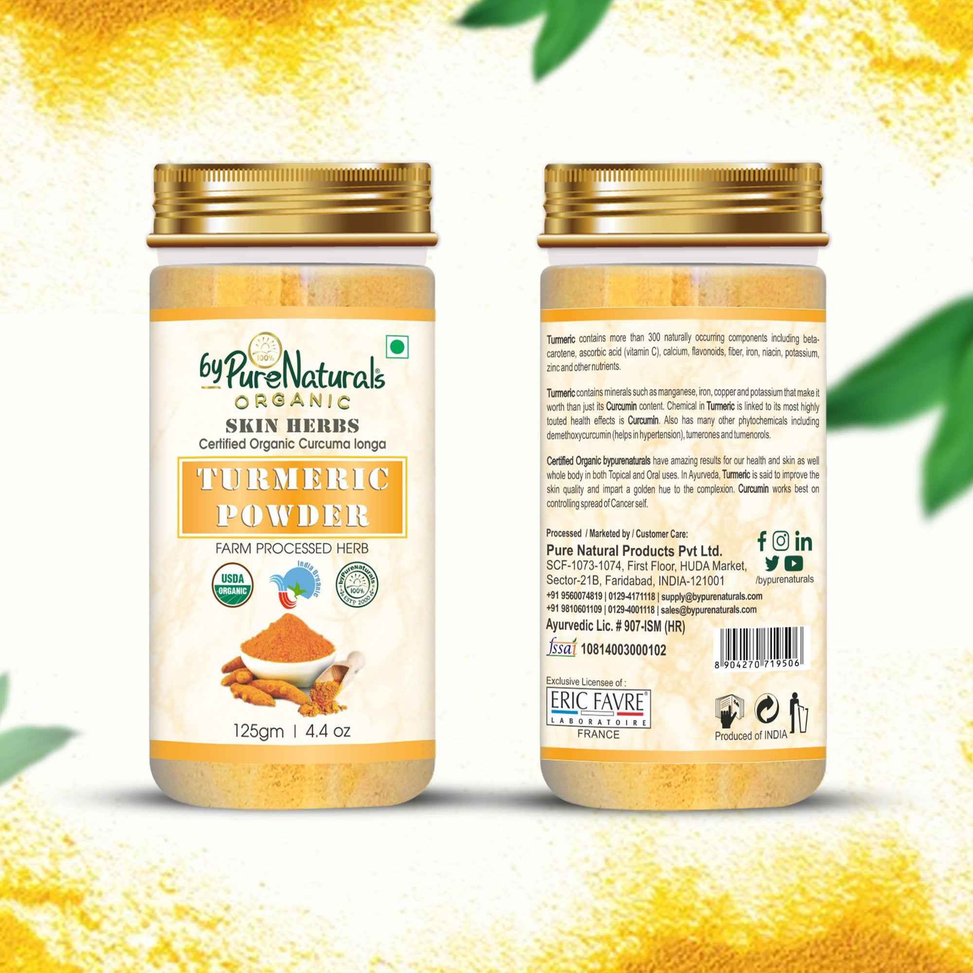 byPureNaturals Organic Turmeric Powder (Daru Haridra) - Dista